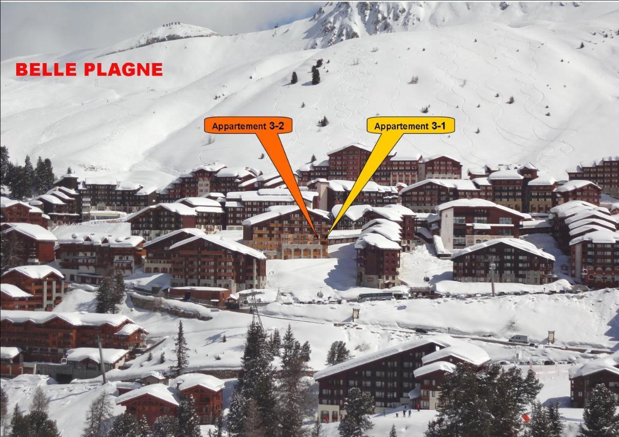 Belle Plagne 1 Appart 6 Pers Du Dimanche Au Dimanche Ski Au Pieds La Plagne Exteriör bild